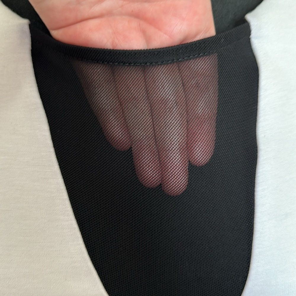 NWT BeBe Body Con Mesh Insert Zip Dress - Picture 2 of 6